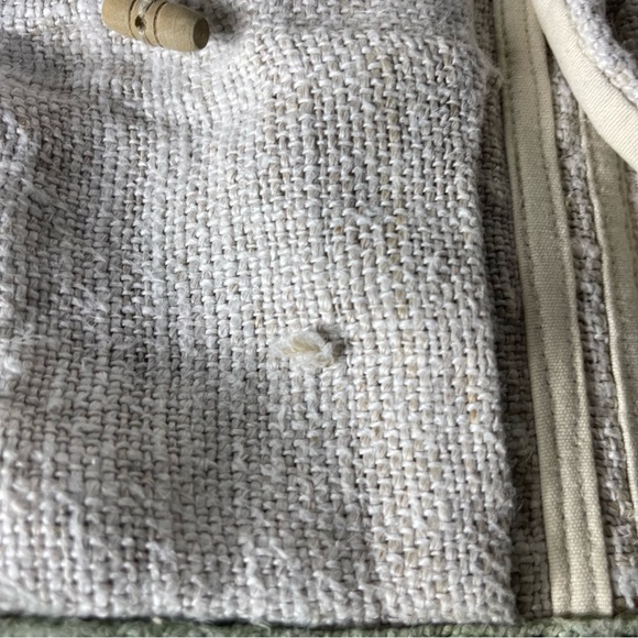 Natural Unisex Himalayan Hemp Drawstring Backpack.Bohemian hippie style - Picture 4 of 12